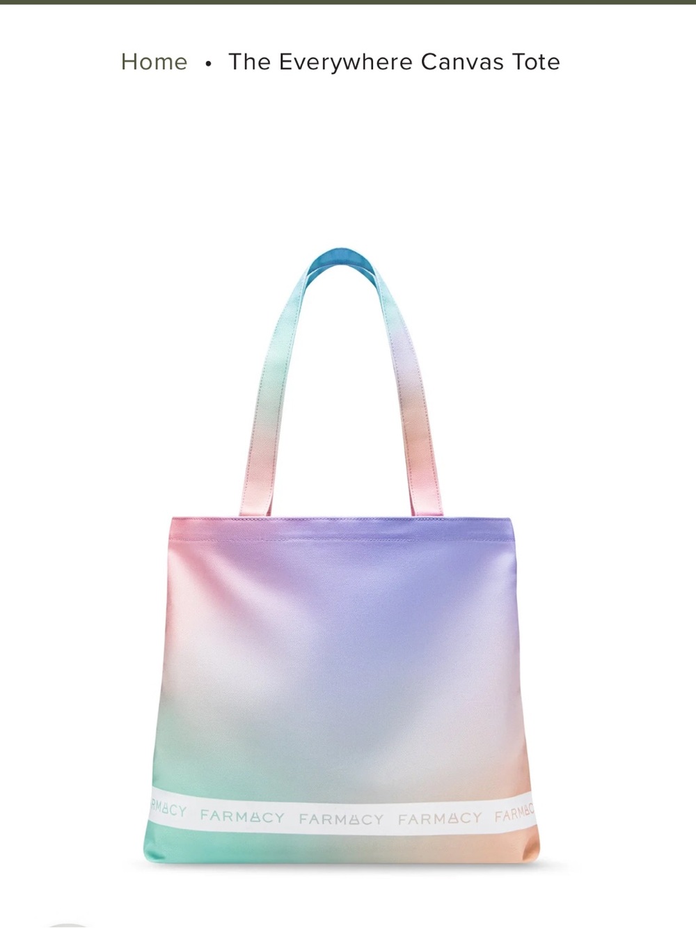 FARMACY BEAUTY EVERYWHERE TOTE NEW IN BAG